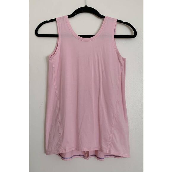Light Pink Ivivva Open Back Athletic Tank Top 12 - Picture 1 of 6